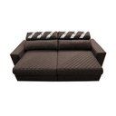 Ver imagem 5 de Sofá Retrátil e Reclinável 2,35m Molas Ensacadas Cama inBox Silver Style Thermo Gel Linho Marrom