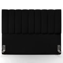 Ver imagem 5 de Cabeceira Cama Box Casal King 195 cm Dália W01 Suede Preto - Lyam Decor
