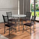 Ver imagem 2 de Conjunto Mesa com 4 Cadeiras Lugo para Cozinha ou Jantar