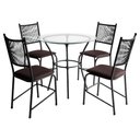 Ver imagem 1 de Conjunto Mesa com 4 Cadeiras Lugo para Cozinha ou Jantar