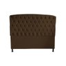 Kit Dubaí Cabeceira de Cama Box Casal e Recamier Baú Queen 160 Cm Suede Marrom do Lar Móveis - 2