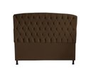 Ver imagem 2 de Kit Dubaí Cabeceira de Cama Box Casal e Recamier Baú Queen 160 Cm Suede Marrom do Lar Móveis