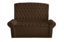 Ver imagem 1 de Kit Dubaí Cabeceira de Cama Box Casal e Recamier Baú Queen 160 Cm Suede Marrom do Lar Móveis