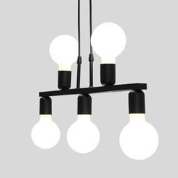 Luminária de Teto Pendente Tugson 5 Lâmpadas Industrial Moderno - Branco - 3