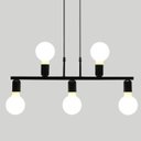 Ver imagem 2 de Luminária de Teto Pendente Tugson 5 Lâmpadas Industrial Moderno - Branco