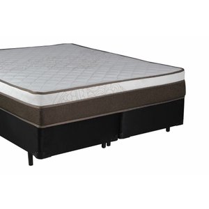 Colchão Queen Inovart Molas Ensacadas Super Conforto Marrom Cosenza