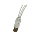 Ver imagem 6 de Cabo de Carregamento C/ 3 Conectores Usb Universal Branco