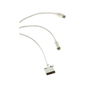 Ver imagem 5 de Cabo de Carregamento C/ 3 Conectores Usb Universal Branco
