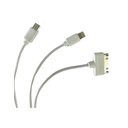 Ver imagem 4 de Cabo de Carregamento C/ 3 Conectores Usb Universal Branco