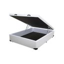 Ver imagem 1 de Cama Box Baú Casal 1AColchões Sintético Branco 41x138x188