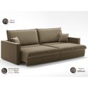 Ver imagem 5 de Sofá Tango 2,60m sem Caixa, Retrátil e Reclinável Veludocristal Castor - Netsofas