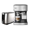 Ver imagem 1 de Kit Inox Cafeteira Espresso Nova Primalatte e Torradeira Oster 110v
