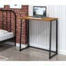 Mesa Escrivaninha Dobrável Fit Home Office 80cm Preta e Canela - 1