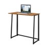 Mesa Escrivaninha Dobrável Fit Home Office 80cm Preta e Canela - 2