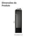Ver imagem 3 de Balcão Porta-Pano 20 cm Suspenso Preto Nice Madesa
