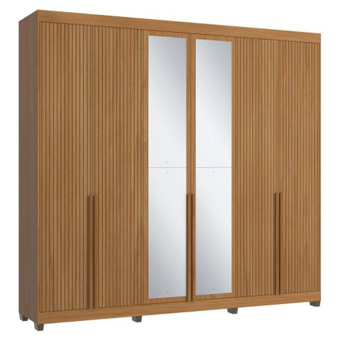 Guarda-roupas Casal 6 Portas com Espelhos Multimóveis Cr35242