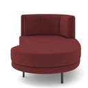 Ver imagem 4 de Sofá Chaise Longue Sala de Estar Living Lucca Direito D02 Veludo Marsala C-278 - Lyam Decor
