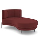 Ver imagem 1 de Sofá Chaise Longue Sala de Estar Living Lucca Direito D02 Veludo Marsala C-278 - Lyam Decor