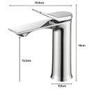 Ver imagem 2 de Torneira Lavabo Prateada Misturador Monocomando Pia Luxo
