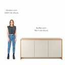Ver mais imagens de Buffet Aparador Sírio 3 Portas Babus - Cedro / Off White