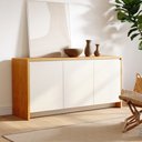 Ver imagem 1 de Buffet Aparador Sírio 3 Portas Babus - Cedro / Off White