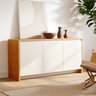 Buffet Aparador Sírio 3 Portas Babus - Cedro / Off White - 1