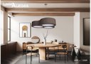 Ver imagem 3 de Pendente Spinner 80cm - 6 Luzes Adrilustres Imbuia 110v/220v