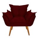 Ver imagem 3 de Kit 3 Poltronas Opala Suede Marsala 1 Lugar Pés Palito