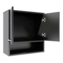Ver imagem 3 de Gabinete Preto 2 Portas Para Restaurante Otimizador de Espaço Redecore Móveis para diversos ambiente