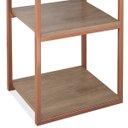 Ver imagem 6 de Prateleira Industrial Apoio Lateral Base Cobre Tampo Madeirado