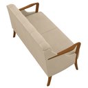 Ver imagem 6 de Poltrona Namoradeira 2 Lugares 135cm Capitonê Lapa M22 PU Bege - Mpozenato