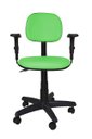 Ver imagem 2 de Cadeira Secretaria Bolt com Braco Regulavel - Couro Sintetico Corano - Verde