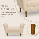Ver imagem 5 de Recamier Grécia Moderno 90 cm em Suede para Quarto e Sala de Estar