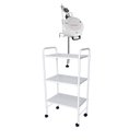 Ver imagem 4 de Kit Podologia Rosa Cadeira Mecânica Mocho À Gás Carrinho Exaustor com Luminária Fiscomed Kit Cadeira