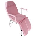 Ver imagem 2 de Kit Podologia Rosa Cadeira Mecânica Mocho À Gás Carrinho Exaustor com Luminária Fiscomed Kit Cadeira