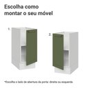 Ver imagem 4 de Balcão de Cozinha 35 cm 1 Porta (sem Tampo) Branco/Verde Vik Madesa