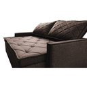 Ver imagem 4 de Sofá Sem Caixa Retrátil e Reclinável 1,65m Cama inBox Loft Linho Marrom