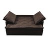 Sofá Sem Caixa Retrátil e Reclinável 1,65m Cama inBox Loft Linho Marrom - 5