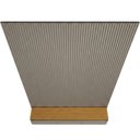 Ver mais imagens de Painel Ripado para TV 85 pol com Bancada Suspensa Orgânica 219cm Slats L05 Tauari Gris Fosco - Lyam