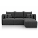 Ver imagem 1 de Sofá Modular Búzios - Conforto, Versatilidade e Design Contemporâneo:Veludo Grafite/2,90 com Chaise