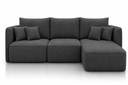Ver imagem 1 de Sofá Modular Búzios - Conforto, Versatilidade e Design Contemporâneo:Veludo Grafite/2,90 com Chaise