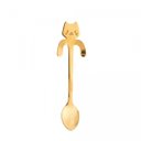 Ver imagem 1 de Conjunto 4 Colheres de Chá de Aço Inox Cat Dourado Wolff