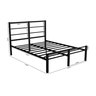 CAMA CASAL CRISTAL FERRO/AÇO COM 3 BARRAS P/ATE 250 KG -SUPER REFORÇADA - PRETO - 2