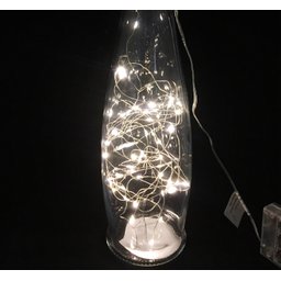 Jogo Garrafa Luminária Natal Papai Noel Fio de Fada Micro LED Pilha 2 Unidades - Master Christmas - 5