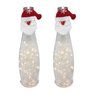 Jogo Garrafa Luminária Natal Papai Noel Fio de Fada Micro LED Pilha 2 Unidades - Master Christmas - 1