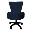 Ver imagem 1 de Poltrona Decorativa Royal Metalasse Base Giratória Slk Decor Azul Royal