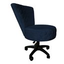 Ver imagem 2 de Poltrona Decorativa Royal Metalasse Base Giratória Slk Decor Azul Royal
