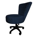 Ver imagem 3 de Poltrona Decorativa Royal Metalasse Base Giratória Slk Decor Azul Royal