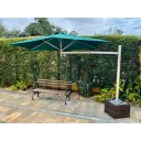 Ver mais imagens de Ombrelone Lateral Verde - 2,00m de Diâmetro - em Alumínio - Base Cachepô - Persianet