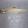 Kit Ducha Quadrada Dourado Inox 20x20 Parede Padrão Docol - 3